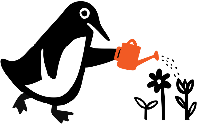 Penguin gardening