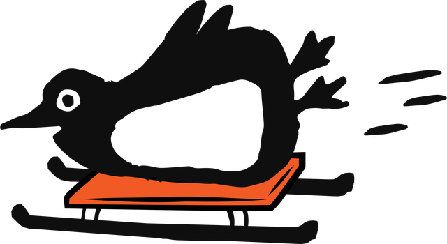 Penguin sledging
