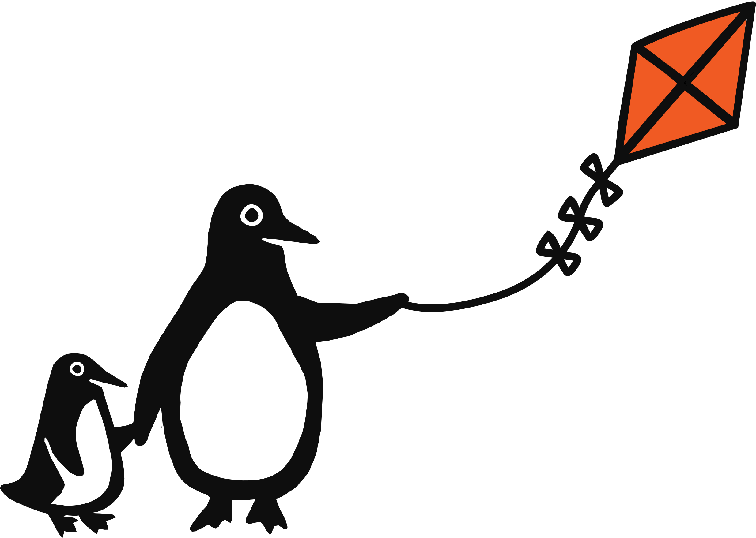 penguins building an igloo